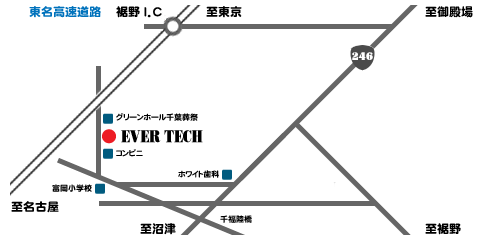 エバーテック 周辺地図